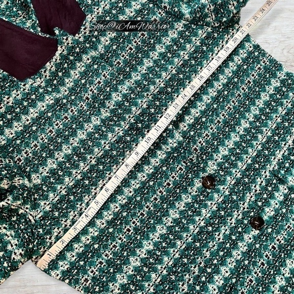 J.Crew Collection NWOT blazer in teal textured Italian Jacquard *shop@iamwarrior - Picture 7 of 13